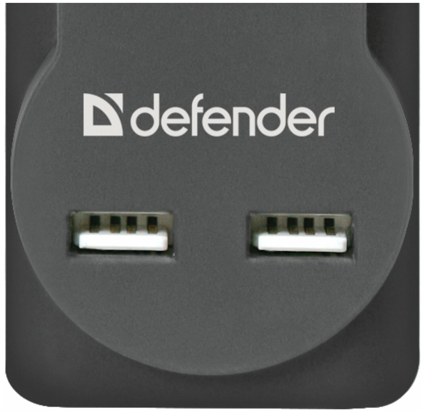 Сетевой фильтр Defender DFS 753 (5 розеток/2 порта USB/3м.) <черный> - фотография № 4