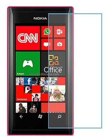 Nokia Lumia 505 защитный экран из нано стекла 9H одна штука