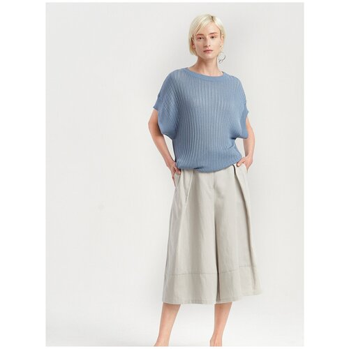 Брюки кюлоты  SokolovaBogorodskaya, демисезон/лето, свободный силуэт, повседневный стиль, карманы, размер 52