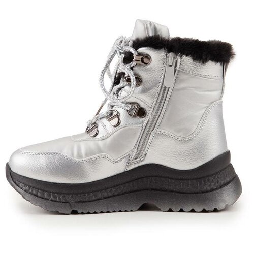 PALIAMENT Дутики детские, цвет серебряный, размер 34