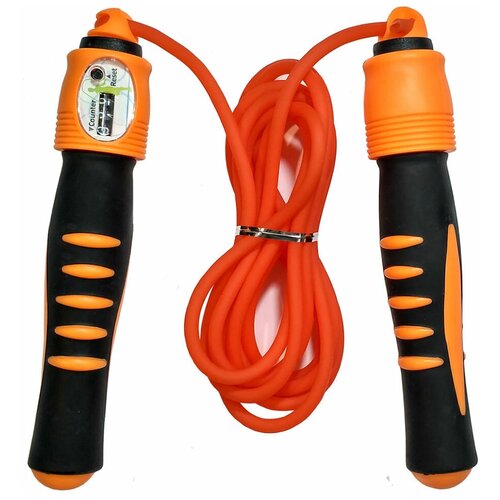 фото Скакалка 2,8 м. пп/резина r18146 (оранжевая) hawk