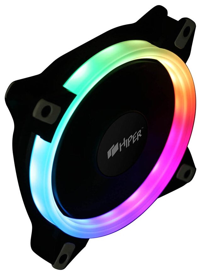 Вентилятор для корпуса HIPER RGB fan HCF1251-03 38.5CFM 1200RPM