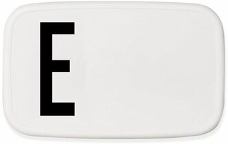 Design Letters Ланч-бокс E 6,5x11x18 см черно-белый Personal Lunch Box Design Letters