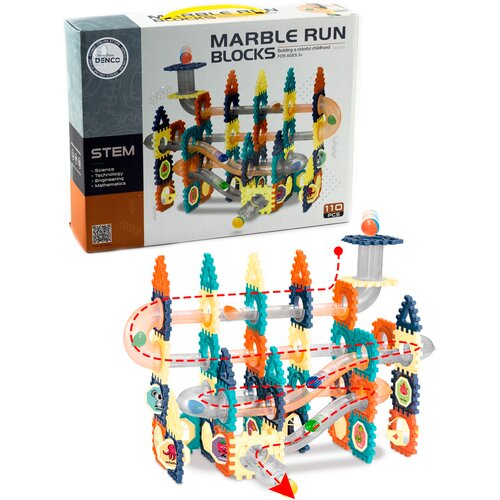 конструктор galt лабиринт головоломка marble run 35 деталей Конструктор Marble Run Blocks 8901 / 110 деталей