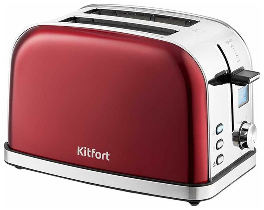 Тостер Kitfort КТ-2036-1 950Вт красный - фотография № 2