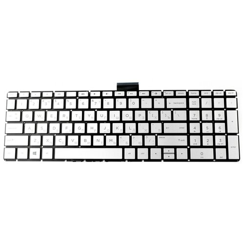 Клавиатура для ноутбука HP 15-bs 15-br 15-bw Серебро с подсветкой pn 925008-001 PK132043A00 1859₽