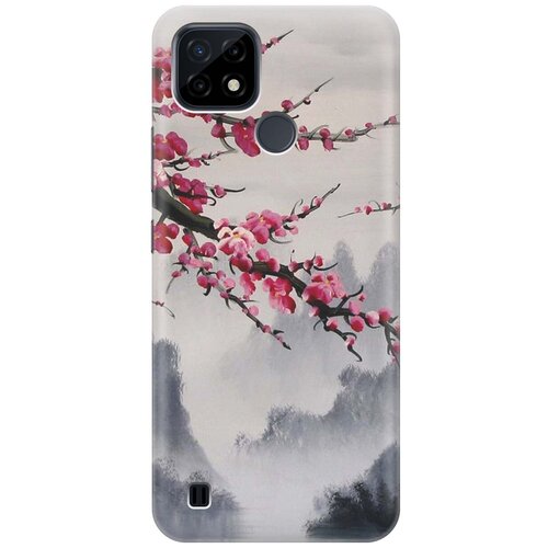фото Re:pa чехол - накладка artcolor для realme c21 с принтом "сакура"