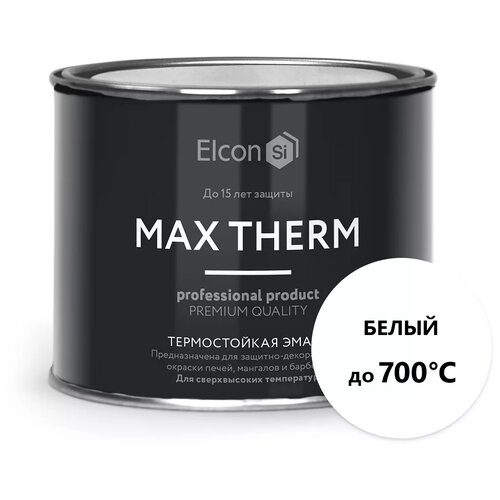 Термостойкая антикоррозионная эмаль Elcon Max Therm, до 700 °С, 0,4 кг, медь