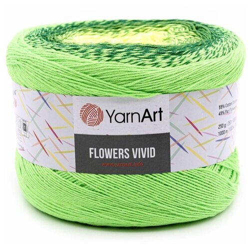 Пряжа Yarnart FLOWERS VIVID цвет 508