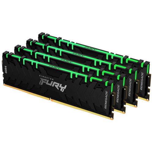 Модуль памяти DIMM DDR4 4x8Gb Kingston Fury Renegade RGB (kf432c16rbak4/32)