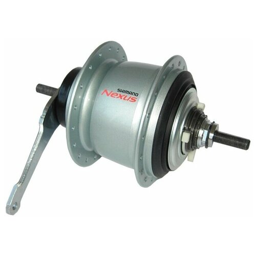 Втулка планетарная Shimano Nexus, C6001, 36 отв, 8 ск, ножн. тор., 132x184 мм, цв. серебр, б/уп.