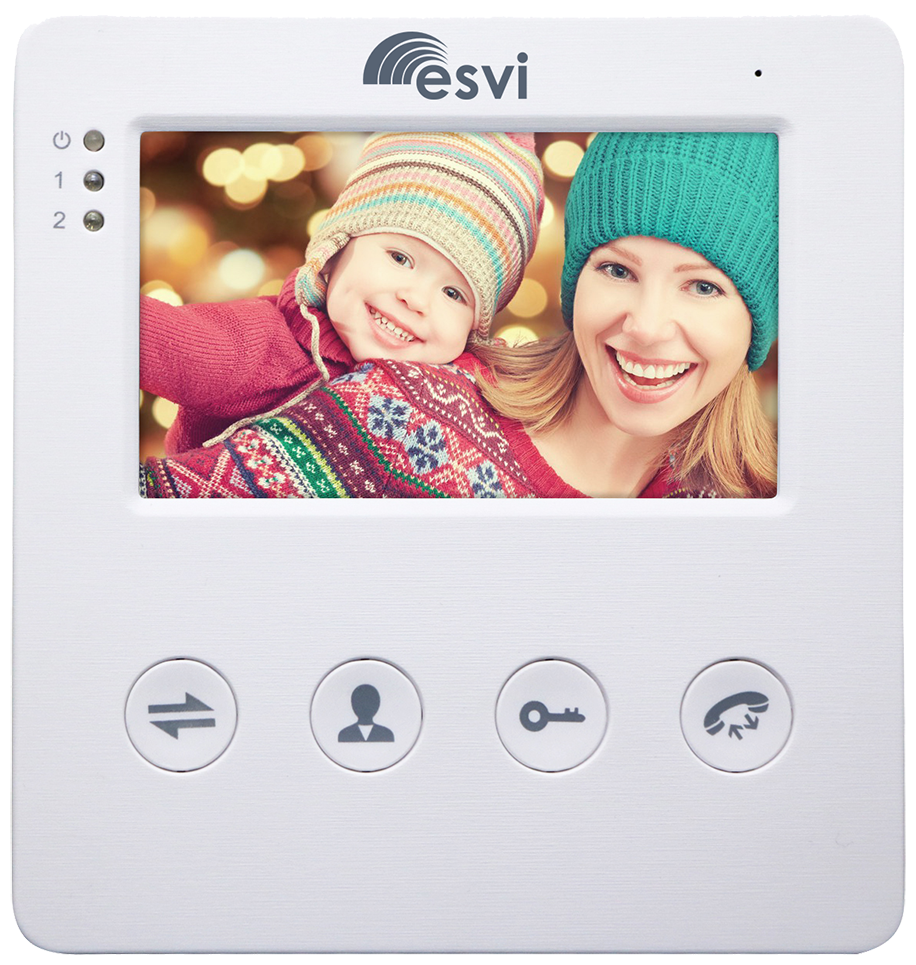 Видеодомофон для квартиры с функцией фото / видео записи по детекции движения ESVI EVJ-4 (Белый)