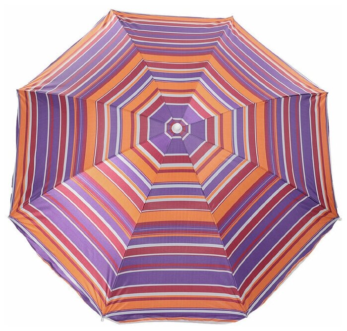 Зонт пляжный "Модерн" с серебряным покрытием, d=240 cм, h=220 см, цвета микс - фотография № 7