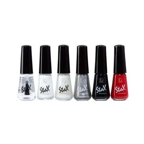 Stax набор лаков для ногтей Nail enamel, 6 шт., 6 мл, 05 stax набор лаков для ногтей nail enamel 6 шт 6 мл 23