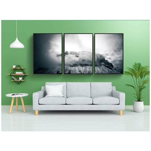 фото Набор модулных постеров для интерьера "банф, канада, зима" 60x90 см. в тубусе, без рамки lotsprints