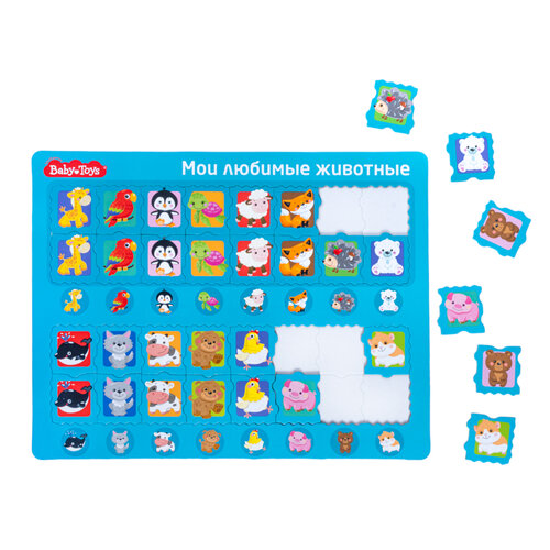 Пазл Десятое королевство планшетный Мои любимые животные Baby Toys 238₽