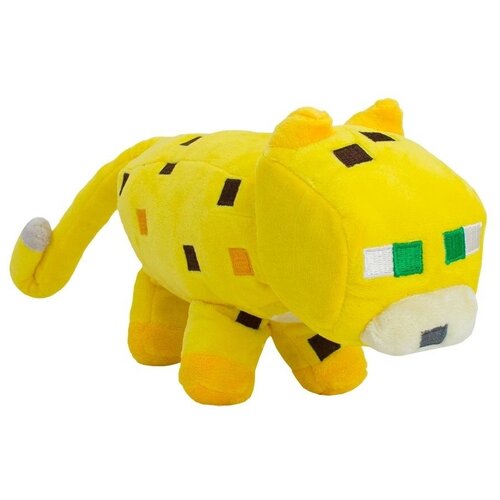Мягкая игрушка Большой Плюшевый детеныш Оцелота из Майнкрафт (Minecraft), 36 см мягкая игрушка брелок майнкрафт оцелот плюшевый желтый 8 см