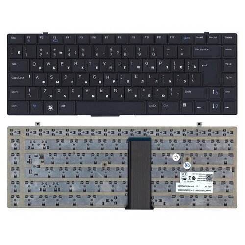 Клавиатура для ноутбука Dell Studio 1640 Русская черная без подсветки 1640₽