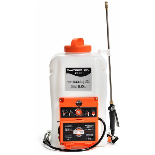Аккумуляторный опрыскиватель DeWorks FA 20 .