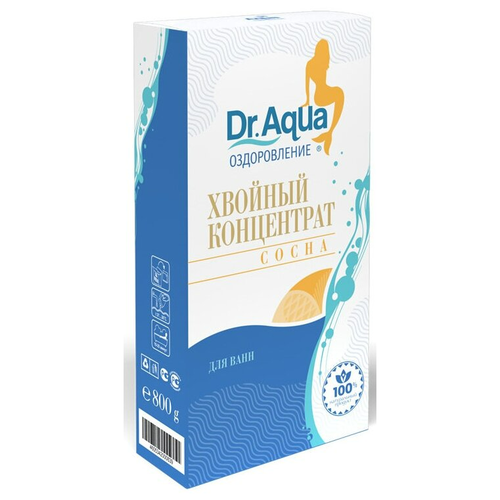 Dr. Aqua Соль для ванн Хвойный концентрат Сосна, 800 г