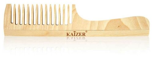 Kaizer professional расчёска с ручкой 13 зубьев, дерево (берёза)