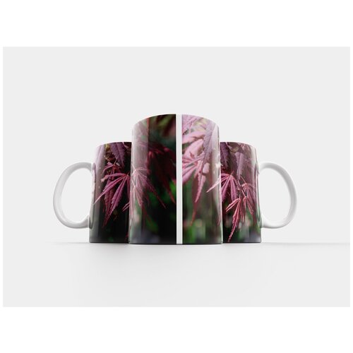 фото Кружка "японский кленовые листья, новый, дерево" 320 мл lotsprints