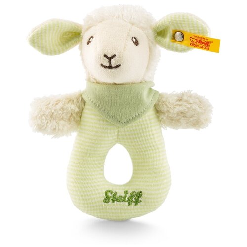 Купить Погремушка Steiff Lenny lamb grip toy with rattle (Штайф Барашек Ленни кольцо на руку с погремушкой 15 см)