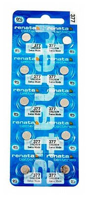 Батарейка R377 - Renata SR626SW/10BL (10 штук)