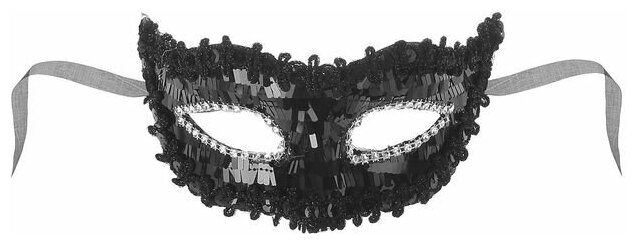 Карнавальная маска "Венеция", цвет черный 2311751