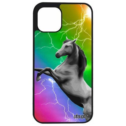 фото Чехол на смартфон apple iphone 12, "лошадь" животное лощадка utaupia