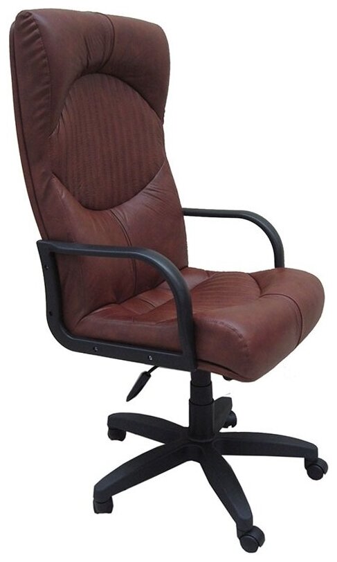 Кресло офисное Гермес Стандарт экокожа коричневый
