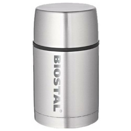 Термос для еды 1л с широкой горловиной, крышкой-чашкой и пробкой, нержавеющая колба