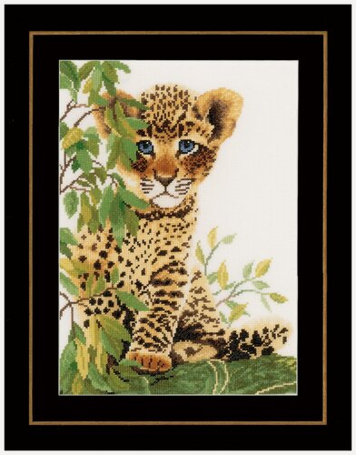 Изображение товара PN-0158160 Набор для вышивки крестом LanArte LITTLE PANTHER Маленькая пантера