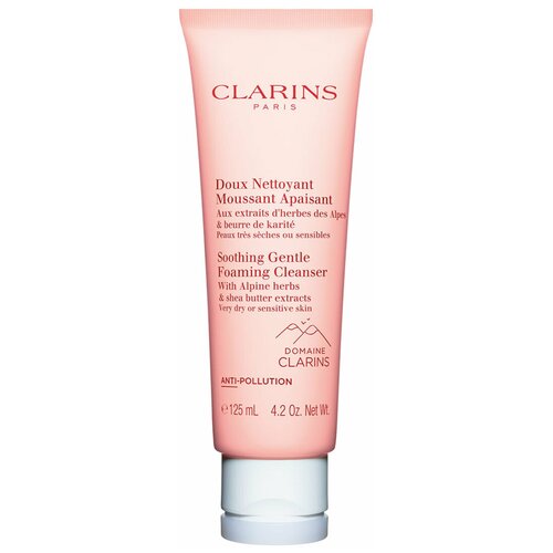 Clarins Soothing Gentle Foaming Cleanser 125мл clarins очищающий пенящийся крем с маслом карите для сухой или чувствительной кожи