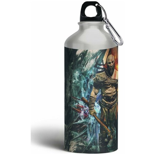 фото Бутылка спортивная/туристическая фляга игры god of war бог войны кратос - 5749 brutbottle
