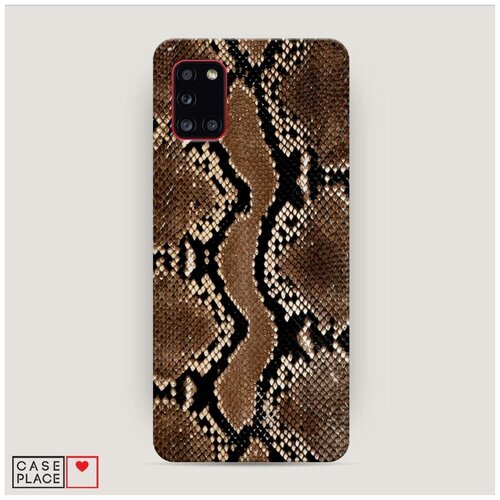 фото Чехол пластиковый samsung galaxy a31 кожа питона case place