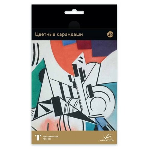 фото Vista-artista набор цветных карандашей "fine" 36 цв, розанова