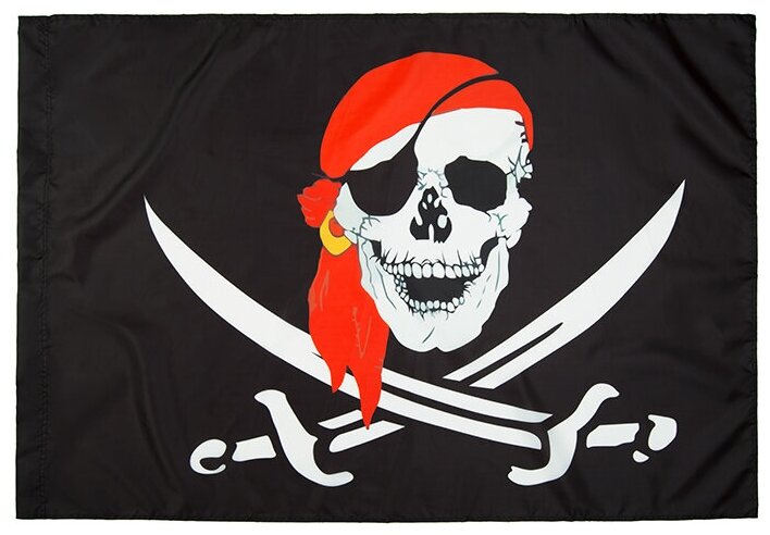 Флаг, Произвольный, Пират, 90*135см