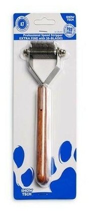 SHOW TECH стриппинг 20 ножей с деревянной ручкой для очень мягкой шерсти . - фотография № 4
