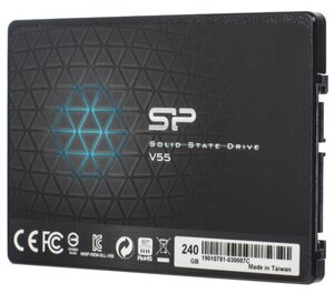 SSD диск Silicon Power 2.5" Slim S55 240 Гб SATA III 3D NAND SP240GBSS3S55S25