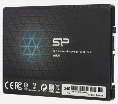 Изображение товара SSD диск Silicon Power Slim S55, 240Гб, 2.5", SATA (SP240GBSS3S55S25)