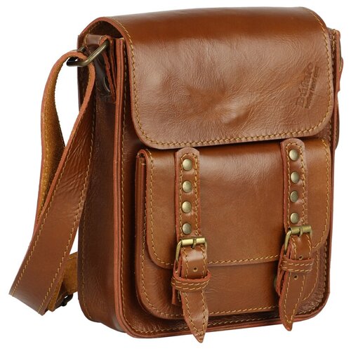 фото Сумка кросс-боди bufalo, фактура гладкая, оранжевый