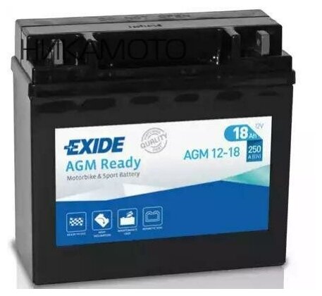 EXIDE AGM12-18 Аккумуляторная батарея EXIDE AGM [12V 18Ah 250A]