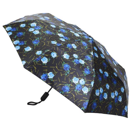 Зонт Zemsa, черный, голубой