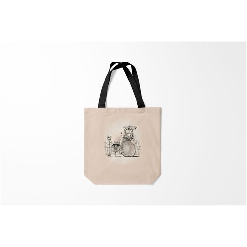 фото Сумка-шоппер / 40х40 см / аниме / тоторо my neighbor totoro забор burnettie