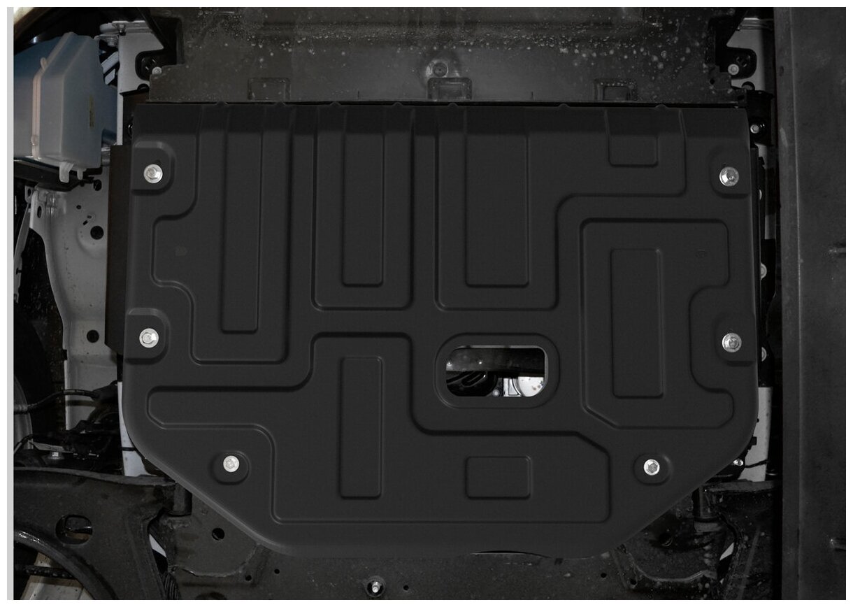Защита картера и КПП АвтоБроня для Ford Tourneo Custom FWD 2012-н в/Transit VII 2014-н в ампованная сталь 18 с крепежом 111018671