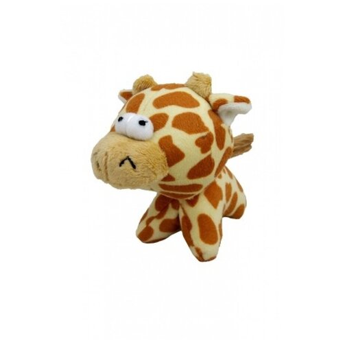 Papillon Плюшевая игрушка для собак Глазастый жираф с пищалкой, 12 см (Short plush giraffe, PP squeaker inside, 12 cm) 140153, 0,100 кг