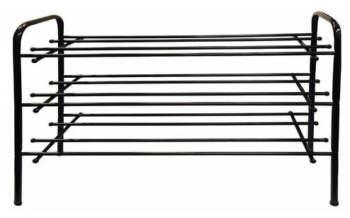 Полка для обуви ПО-3/70 (ш700*г265*в540мм), 3 полки, металл чёрный, ш/к 88266