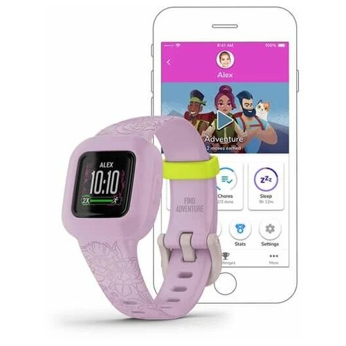 Умные часы garmin Vivofit jr 3 Lilac Floral 1304800₽