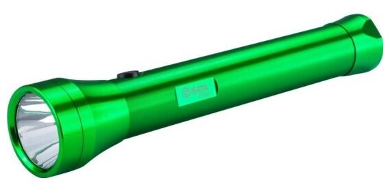 Фонарь светодиодный Sata 90742A Aluminum Flashlight, зелёный Cree 3W (295 мм)